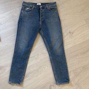 AGolde Nico Women's Blue Jeans.